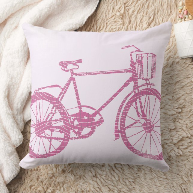 Rosa und Lila Fahrradkissen Kissen (Decke)