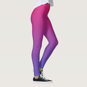 Rosa und Lila Farbstoffe Leggings
