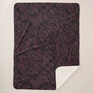 Rosa und Lila Feuerstein Sherpadecke