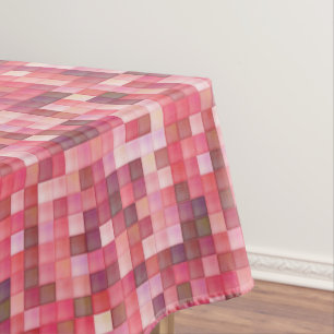 Rosa und Lila Fliesenmosaik Tischdecke