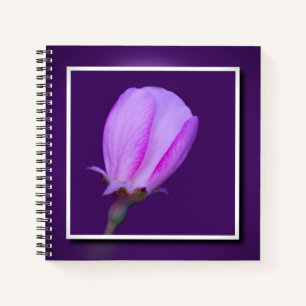 Rosa und Lila Frühlingsbrunch Elegantes Blumenmoti Notizbuch