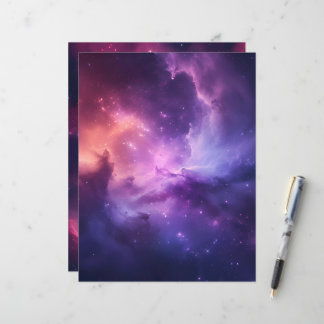 Rosa und Lila Galaxie Hintergrundpapier