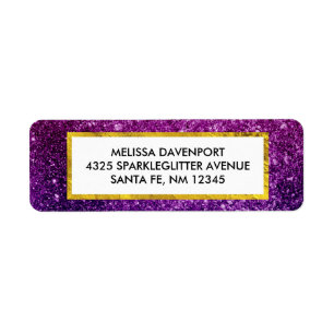 Rosa und Lila Glitzer-Edelsteine