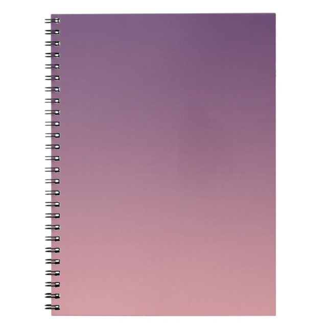 Rosa und lila Gradienten, Ombre. Notizblock (Vorderseite)