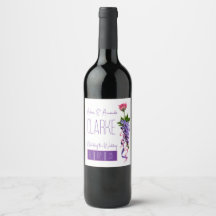 Rosa und lila Hochzeit mit Blumen