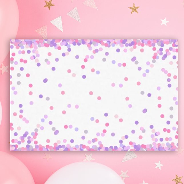 Rosa und Lila Konfetti-Sprinklen Seidenpapier (Pink and purple confetti tissue paper)