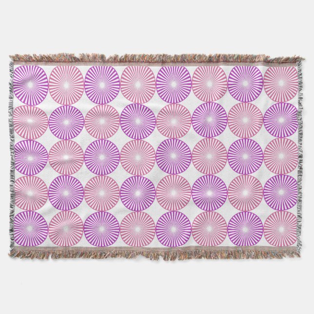 Rosa und lila Kreise Decke (Vorderseite)