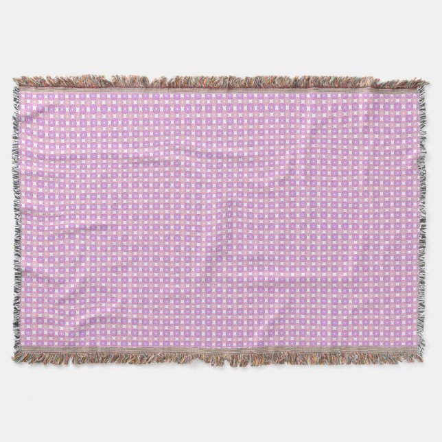 Rosa und lila Kreise Decke (Vorderseite)