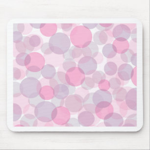 Rosa und lila Kreise Mousepad