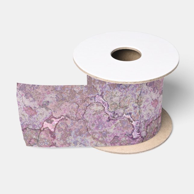 Rosa und Lila Marmor Satinband (Spule)