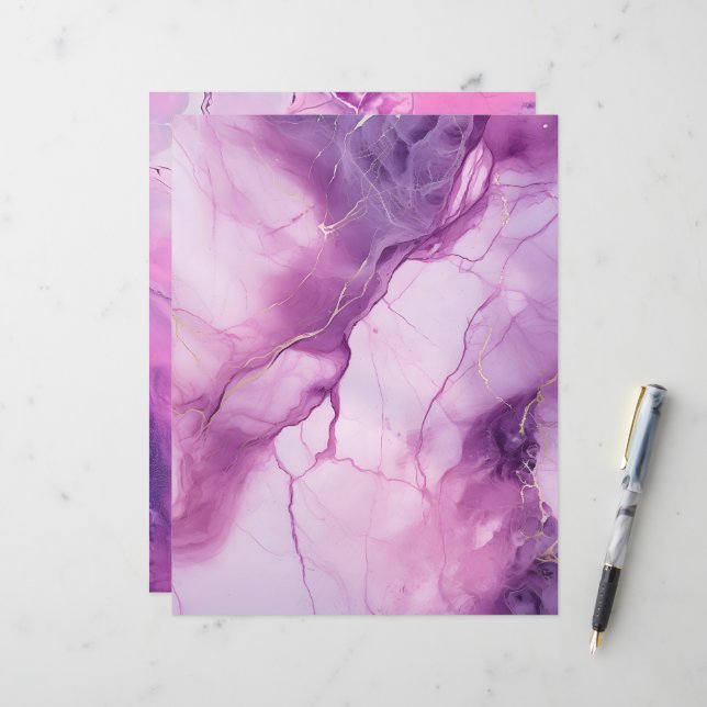 Rosa und Lila Marmorbücher - Hintergrund (Vorderseite/Rückseite Beispiel)