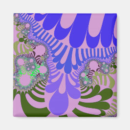 Rosa und Lila Mod Magnet