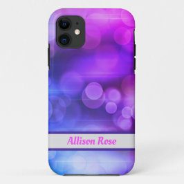 rosa und Lila Muster Abstrakter Kreise Case-Mate iPhone Hülle