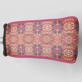 Rosa und lila Muster Golf Headcover