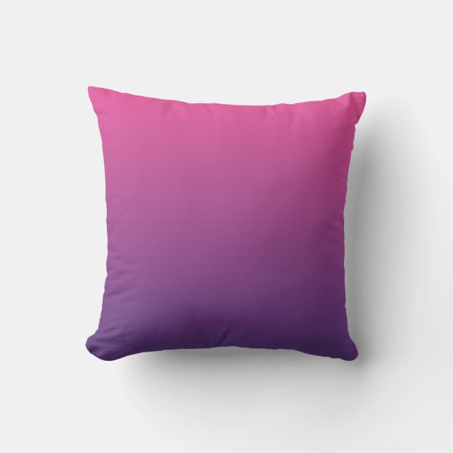 "Rosa und lila Ombre" Kissen (Vorderseite)