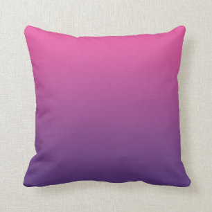 "Rosa und lila Ombre" Kissen