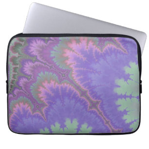 Rosa und lila Paisley Laptopschutzhülle