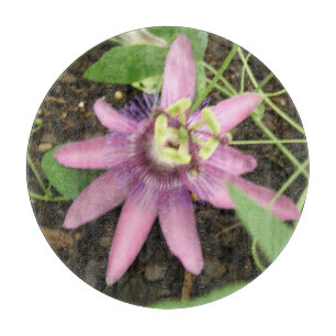 Rosa und Lila Passionsblume Schneidebrett