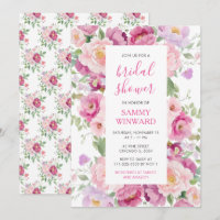 Rosa und Lila Peony-Blume Brautparty
