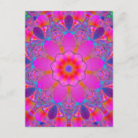 Rosa und Lila Psychedelic Mandala