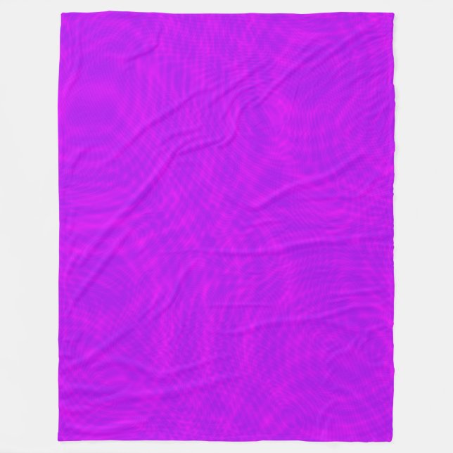 Rosa und Lila Ripple Moiré Fleecedecke (Vorderseite)