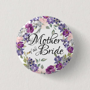 Rosa und Lila Rose Blumenmutter Button