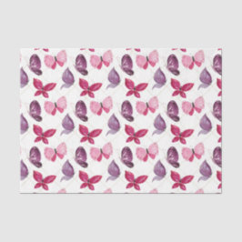 Rosa und Lila Schmetterlinge (Design 59 Pink Serie Seidenpapier