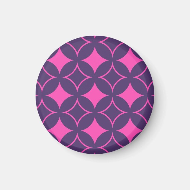 Rosa und lila Shippo Magnet (Vorne)