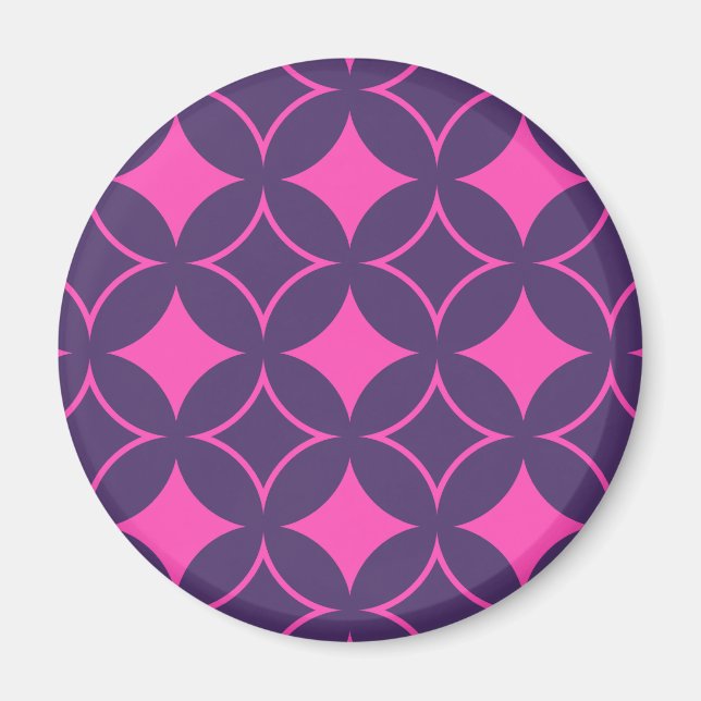 Rosa und lila Shippo Magnet (Vorne)