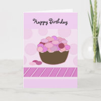 Rosa und Lila Smartie Cupcake