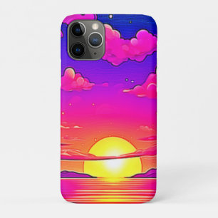 Rosa und Lila Sonnenuntergänge Case-Mate iPhone Hülle