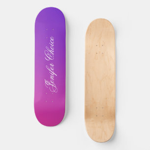 rosa und Lila Strahlung Skateboard