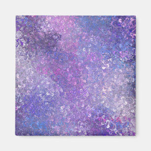 Rosa und lila Strass-Bling Magnet