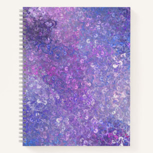 Rosa und lila Strass-Bling Notizbuch