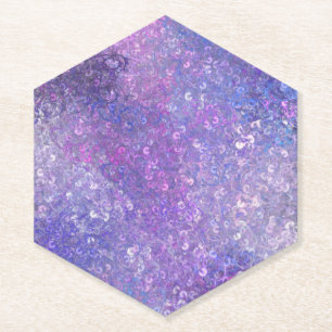 Rosa und lila Strass-Bling Untersetzer