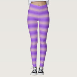 Rosa und Lila Streifen Leggings