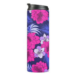 Rosa und Lila tropisch - Ein helles Design für Hib Thermosbecher