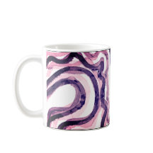 Rosa und Lila Wasserfarbe Abstrakt Versatile Tasse