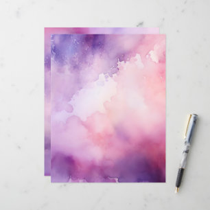 Rosa und Lila Watercolor-Scrapbook