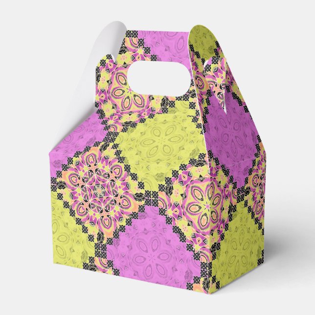 Rosa und Limon , Patchwork Geschenkschachtel (Vorderseite)