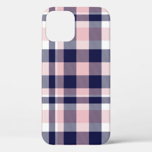 Rosa und Marineinfanterie Kariert, kariert, nahtlo Case-Mate iPhone Hülle