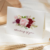 Rosa und Marsala Floral Bouquet Beileid
