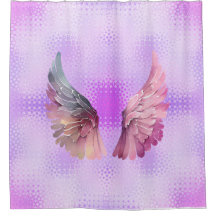 Rosa und Mauve Angel Wings im maurischen Hintergru