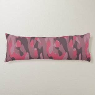 rosa und mauve Camo abstrakt Seitenschläferkissen