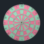 Rosa und Minze Dartscheibe<br><div class="desc">Pink und Minze-Dart-Board</div>