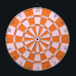 rosa und orange dartscheibe<br><div class="desc">Rosa und orangefarbene Tafel</div>