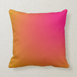 Rosa und orange glänzende Farbe Kissen