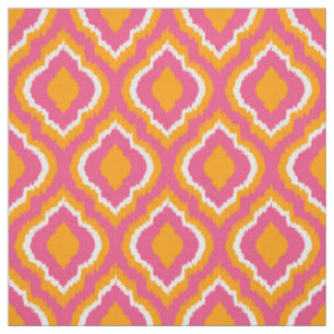 Rosa und Orange Ikat marokkanisch Stoff