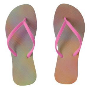 rosa und orange Marmortextur Flip Flops