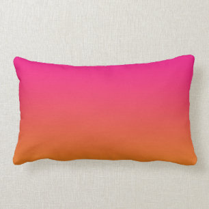 "Rosa und orange Ombre" Lendenkissen